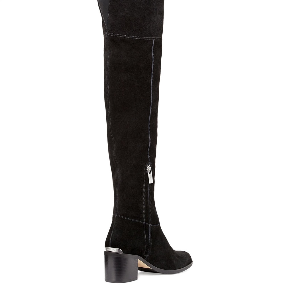 Michael Kors “Paulette” Sport OTK boot-Black Suede